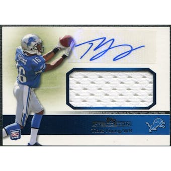 2011 Topps Precision Rookie Jumbo Relic Autographs #RAJRTY Titus Young