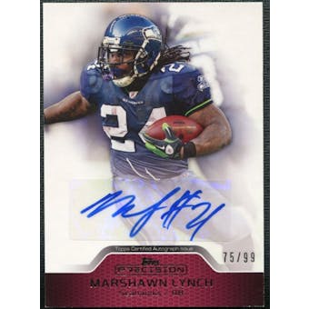 2011 Topps Precision Autographs Red #PCVAML Marshawn Lynch Autograph /99
