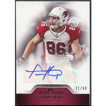 2011 Topps Precision Autographs Red #PCVATH Todd Heap Autograph /99