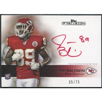 2011 Topps Precision Rookie Autographs Red Ink #107 Jonathan Baldwin Autograph /75
