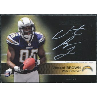 2011 Topps Precision Rookie Autographs White Ink #131 Vincent Brown /25