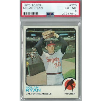1973 Topps Baseball #220 Nolan Ryan PSA 6 (EX-MT) *7817 (Reed Buy)