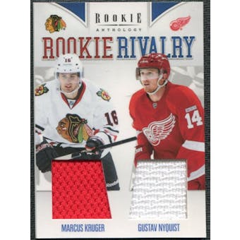 2011/12 Panini Rookie Anthology Rookie Rivalry Dual Jerseys #7 Marcus Kruger/Gustav Nyquist