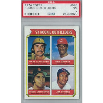 1974 Topps Baseball #598 Ken Griffey RC PSA 7 (NM) *9820 (Reed Buy)