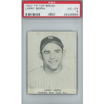 1947 Tip Top Bread Baseball Yogi Berra PSA 4 (VG-EX) *6888 (Reed Buy)