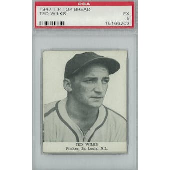 1947 Tip Top Bread Baseball Ted Wilks PSA 5 (EX) *6203 (Reed Buy)