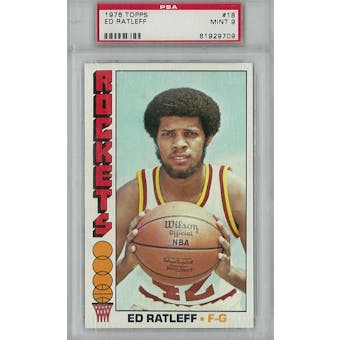 1976/77 Topps Basketball #18 Ed Ratleff PSA 9 (Mint) *9709 (Reed Buy)