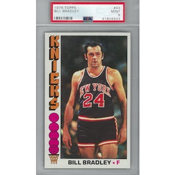 1976/77 Topps Basketball #43 Bill Bradley PSA 9 (Mint) *4933 (Reed Buy)