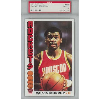 1976/77 Topps Basketball #44 Calvin Murphy PSA 9 (Mint) *5078 (Reed Buy)