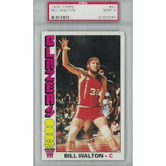 1976/77 Topps Basketball #57 Bill Walton PSA 9 (Mint) *2584 (Reed Buy)