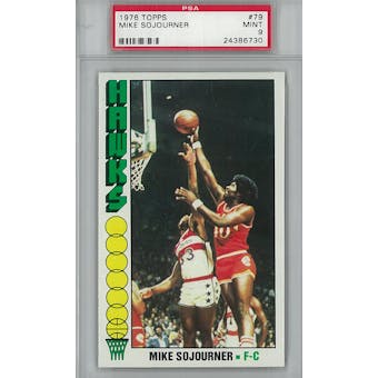 1976/77 Topps Basketball #79 Mike Sojourner PSA 9 (Mint) *6730 (Reed Buy)