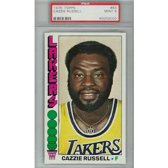 1976/77 Topps Basketball #83 Cazzie Russell PSA 9 (Mint) *2000 (Reed Buy)