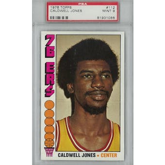 1976/77 Topps Basketball #112 Caldwell Jones PSA 9 (Mint) *1086 (Reed Buy)