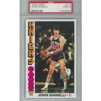 1976/77 Topps Basketball #117 John Gianelli PSA 9 (Mint) *5905 (Reed Buy)
