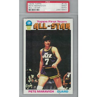 1976/77 Topps Basketball  #130 Pete Maravich AS PSA 9PD (Mint) *6641 (Reed Buy)