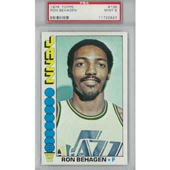 1976/77 Topps Basketball #138 Ron Behagen PSA 9 (Mint) *2923 (Reed Buy)
