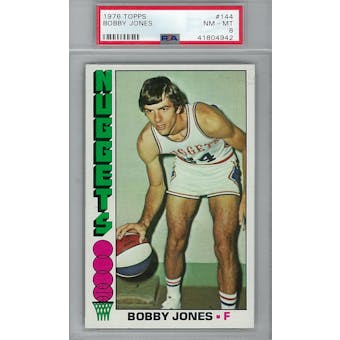 1976/77 Topps Basketball #144 Bobby Jones PSA 8 (NM-MT) *4942 (Reed Buy)