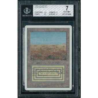Magic the Gathering Unlimited Scrubland BGS 7 (9.5, 8, 8.5, 6)