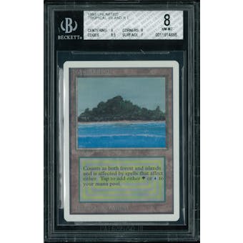 Magic the Gathering Unlimited Tropical Island BGS 8 (9, 9, 8.5, 7)