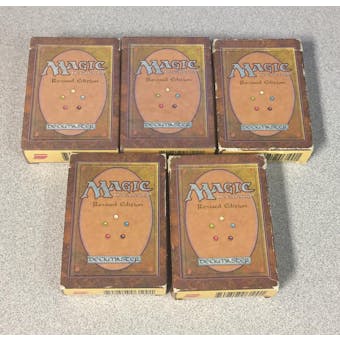 Magic the Gathering 5x EMPTY Revised Starter Decks - No Cards
