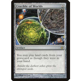 Magic the Gathering Fifth Dawn Crucible of Worlds FOIL LIGHTLY PLAYED (LP)