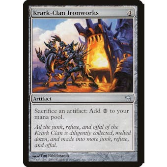Magic the Gathering Fifth Dawn FOIL Krark-Clan Ironworks MODERATELY PLAYED (MP)