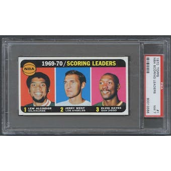 1970/71 Topps Basketball #1 NBA Scoring Leaders PSA 7 (NM) *3566