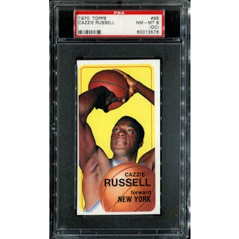 1970/71 Topps Basketball #95 Cazzie Russell PSA 8 (NM-MT) (OC) *3576