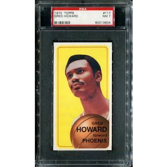 1970/71 Topps Basketball #117 Greg Howard PSA 7 (NM) *3604