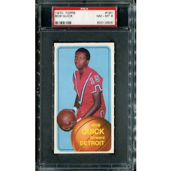1970/71 Topps Basketball #161 Bob Quick PSA 8 (NM-MT) *3605