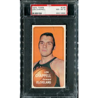 1970/71 Topps Basketball #146 Len Chappell PSA 8 (NM-MT) *3655