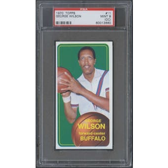 1970/71 Topps Basketball #11 George Wilson PSA 9 (MINT) (OC) *3660