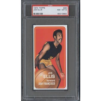 1970/71 Topps Basketball #28 Joe Ellis PSA 8 (NM-MT) *3663
