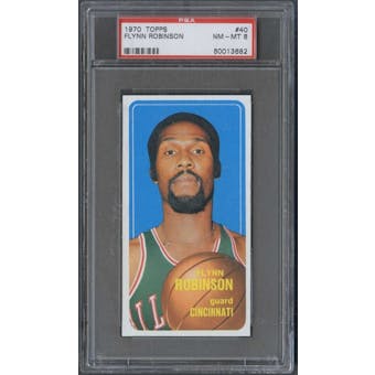 1970/71 Topps Basketball #40 Flynn Robinson PSA 8 (NM-MT) *3682