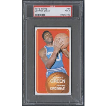 1970/71 Topps Basketball #81 Johnny Green PSA 7 (NM) *3690