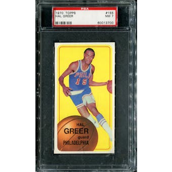 1970/71 Topps Basketball #155 Hal Greer PSA 7 (NM) *3700