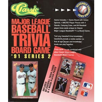 1991 Classic Major League Baseball MLB Trivia Board Game Series 2