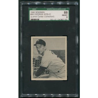 1948 Bowman Baseball #48 George Dave Koslo Rookie SGC 88 (NM-MT 8)