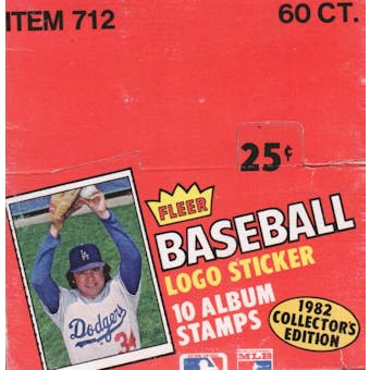 1982 Fleer Stickers Baseball Box