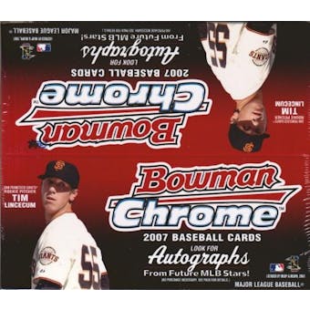 2007 Bowman Chrome Baseball 24-Pack Box