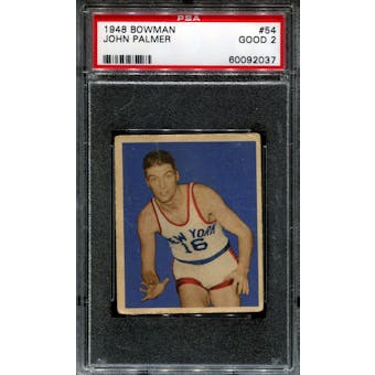 1948/49 Bowman Basketball #54 John Palmer PSA 2 (GOOD) *2037