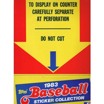 1983 Topps Sticker Collection Baseball Box
