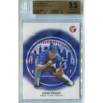 2002 Topps Pristine Baseball #166C David Wright Refractor RC #/1999 BGS 9.5 (Gem Mint) *8177 (Reed Buy)