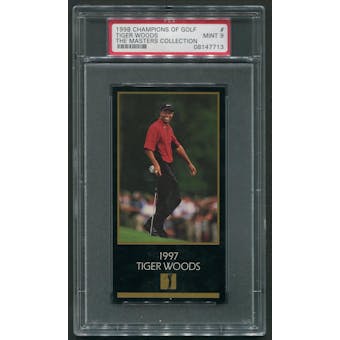 1998 Champions Of Golf The Masters Collection Tiger Woods Rookie PSA 9 (MINT)