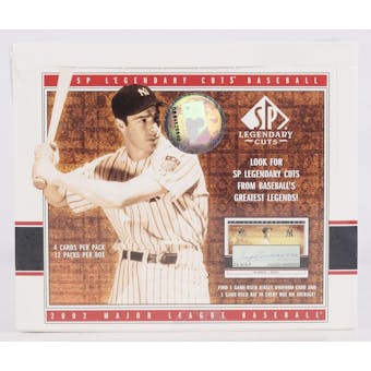 2002 Upper Deck SP Legendary Cuts Baseball Hobby Box
