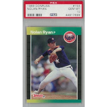 1989 Donruss Baseball #154 Nolan Ryan PSA 10 (GM-MT) *7699 (Reed Buy)