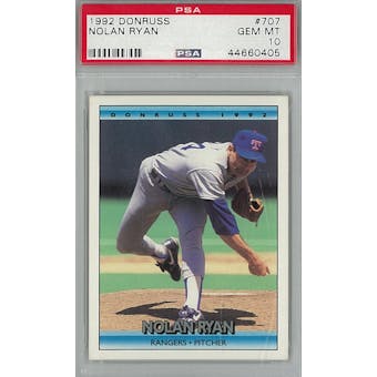 1992 Donruss Baseball #707 Nolan Ryan PSA 10 (GM-MT) *0405 (Reed Buy)