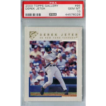 2000 Topps Gallery Baseball #95 Derek Jeter PSA 10 (GM-MT) *6028 (Reed Buy)
