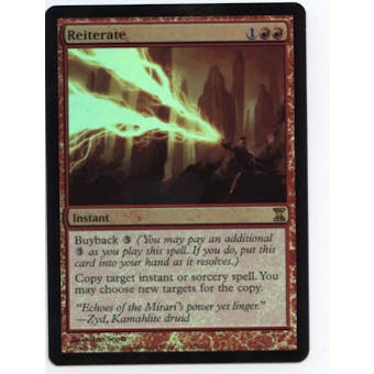 Magic the Gathering Time Spiral Single Reiterate FOIL - MODERATE PLAY (MP)