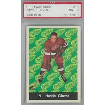1961 Parkhurst Hockey #19 Howie Glover PSA 9 (Mint) *2813 (Reed Buy)